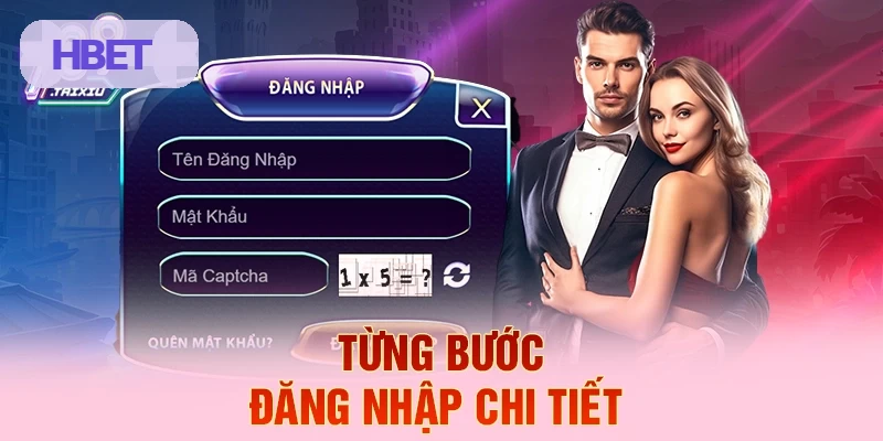 Hướng dẫn từng bước đăng nhập HBET